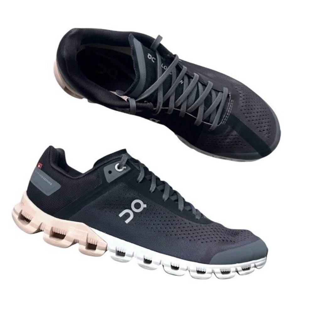 ON Women's Cloudflow Running Sneakers Rock/Rose Size 9 Comfort Outdoors